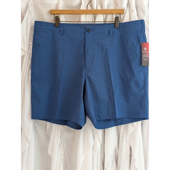 NWT Pro Tour Ultimate Tech Golf Short Men's 40w Navy Heather Stretch UPF 50 - Picture 1 of 16
